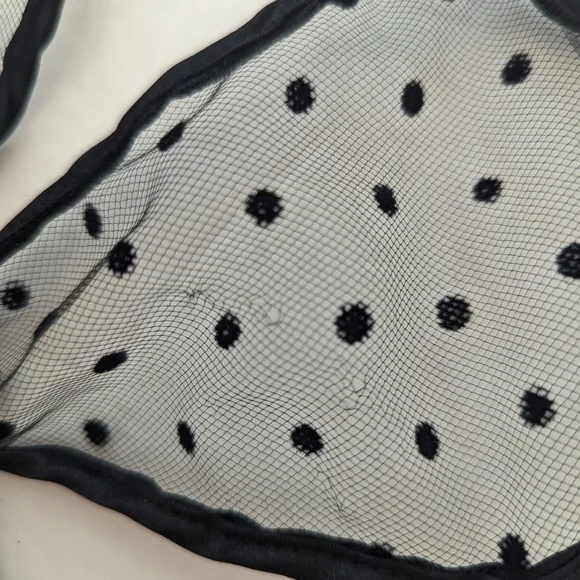 Bunny Ears Lace Headband Polka Dot Costume Easter Halloween Sexy Cosplay Playboy - Picture 5 of 5